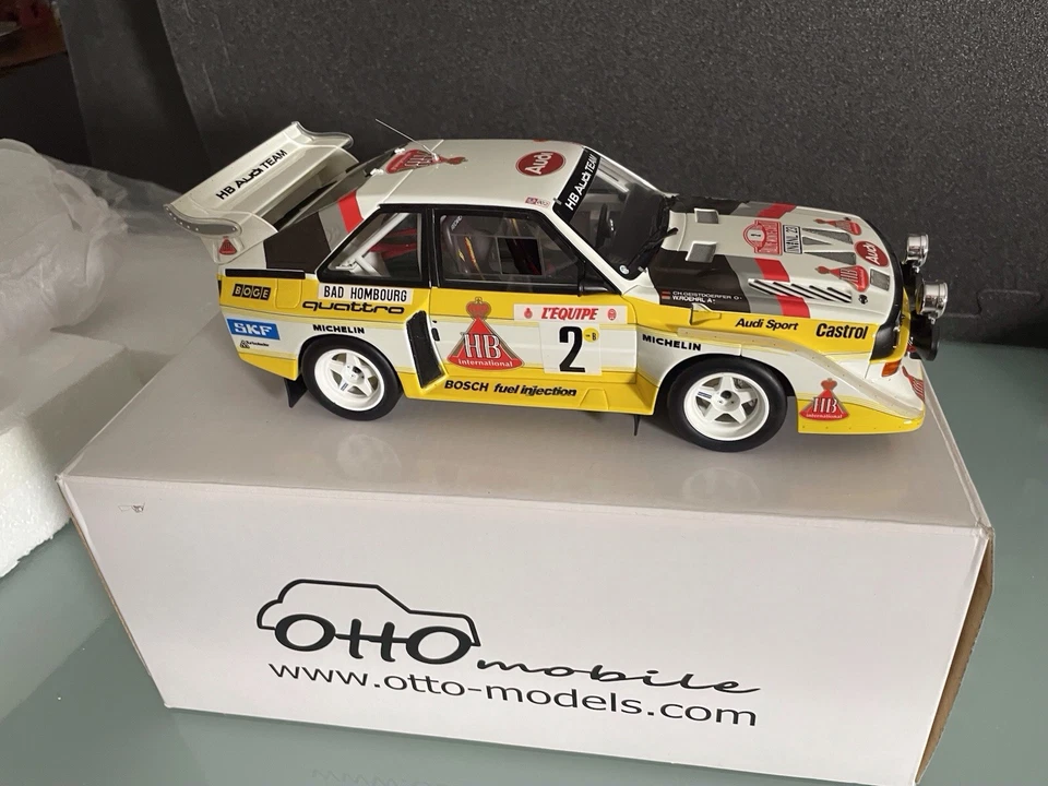 Audi sport Quattro S1 Groupe B Rallye Monte-Carlo 1986 1/18 Ottomobile Rohrl - Photo 4/4