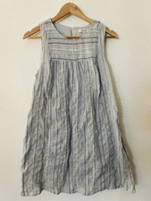 Madewell Sleeveless Yoked Mini Dress in Textured Stripe Size Small w/Pockets