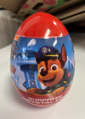 Nickelodeon PAW Patrol Surprise Crystal Egg Lollipop, Egg Packaging, 1 Pack