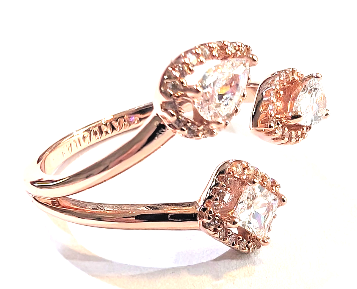 Pandora ROSE Ring, Geometric Shapes, #188494C01, Rose Gold Plated