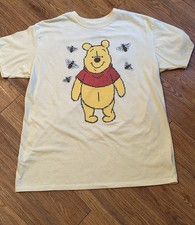Freeze Disney Winnie the Pooh  Bees Yellow Short Sleeve T-Shirt Large NWOT