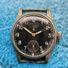 Vintage Universal Geneve WW2 Royal Dutch Military Issue Hand-Winding Men's Watch