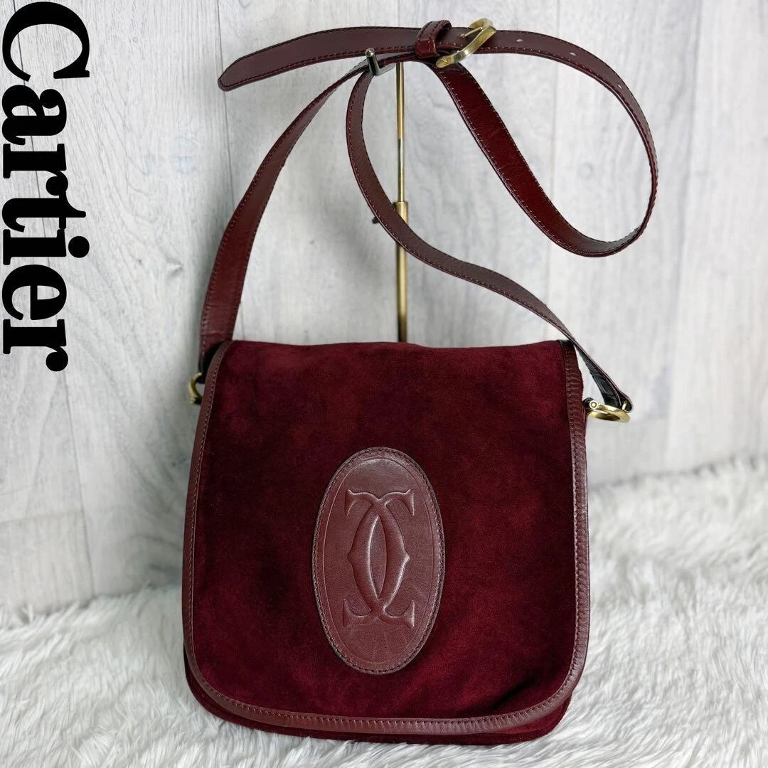 25+ Cartier Suede Exterior Bags & Handbags for Women for sale