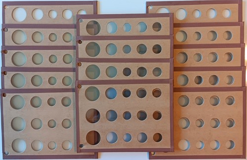 Lot Of 14 National Wayte Raymond United States Mint / Proof Set Coin Album Pages