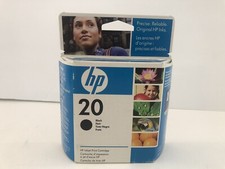 Genuine HP 20 Black Ink C6614D Cartridge SEALED NEW EXPIRED 12/2008