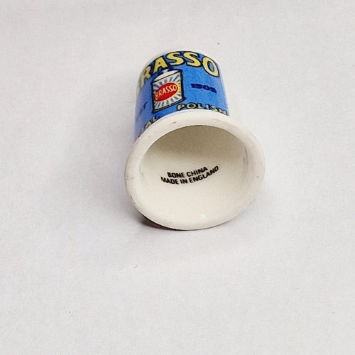 Collectors Thimble - "Brasso Metal Polish" - Bone China - #25 - Picture 4 of 4