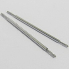 2 x THIN 1mm WATCH SPRING BARS/PINS - HIGH QUALITY STEEL - Sizes 6 - 22mm