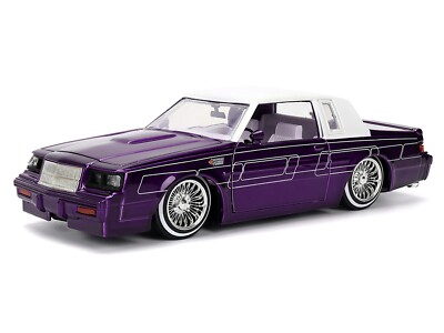 1987 BUICK GRAND NATIONAL CANDY PURPLE 1/24 DIECAST MODEL CAR BY