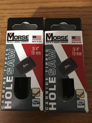 (2) 3/4'' Carbide Tip Hole Saw