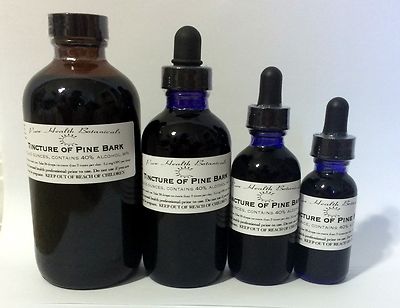 Pine Bark Tincture, Extract, OPC Supplement, Highest Quality, Multiple Sizes