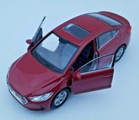 Blitz Versand Hyundai Elantra Bordeaux Welly Modell Auto 1:34 Neu & Ovp Box