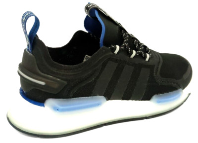 Adidas NMD Jungen Herren Schuhe Turnschuhe UK Größe 6 - 6,5 schwarz - blau HQ9838
