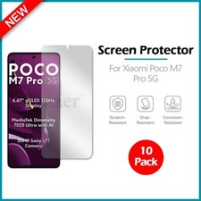 10-Pack LCD Clear HD Screen Protector for Android Phone Xiaomi Poco M7 Pro 5G