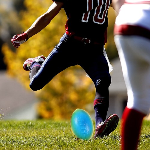 30 Stück 9 cm Simulierte Hüpf Rugby Solide Farbe PU Schwamm Amerikanische - Zdjęcie 4 z 12