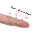 100pcs Fly Fishing Hooks Dry Fly Tying Hook High Carbon Steel Nymph Hooks