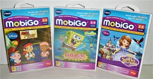 LOT OF 3 Vtech SpongeBob, Sofia, Jake Neverland Pirates Games For MobiGo System | eBay