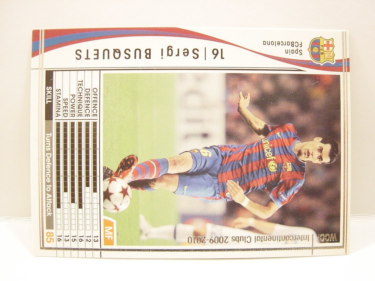 Panini WCCF 2009-10 Sergio Busquets 1988 Spain No.16 FC