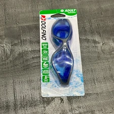 Dolfino Adult Performa Swim Goggle ~ Blue ~ Tinted Lenses ~UV ~ Anti Fog ~ NEW