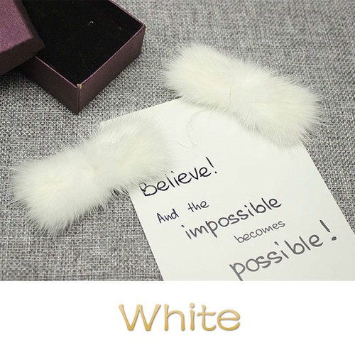 1 Pair Mink Fur Pom Pom Shoe Clips Fluffy Ornament Heels Boots Charm Decor DIY - Picture 15 of 31