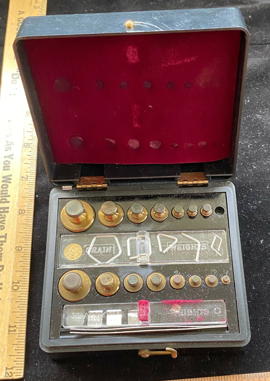 Vintage Bristol Myers Set of Pharmacutical Brass Weights in Original Box eBay