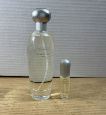 Este Lauder Pleasures Eau De Parfum Perfume Spray Lg 3.4 oz & Small Purse Size