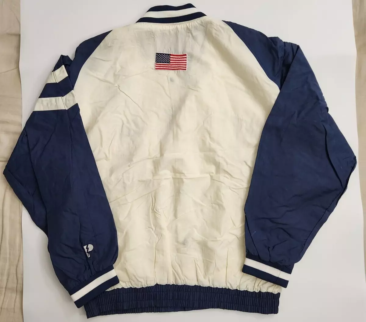 Pro Player USA Windbreaker Jacket White Medium 90&#039;s Bomber Foot Locker | eBay