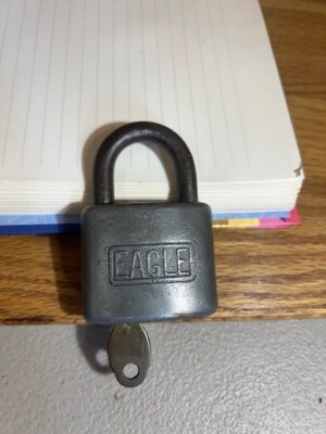 Eagle Lock With Key, Vintage