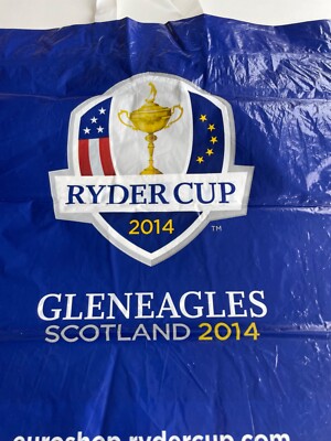RYDER CUP GLENEAGLES 2014 PLASTIKTÜTE einmal benutzt...Sammlerstück