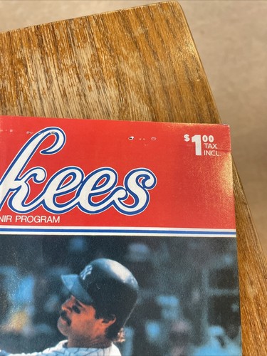 RARE Disney Series June 1985 NEW YORK YANKEES Ticket Card +Program DON MATTINGLY - Picture 3 of 11