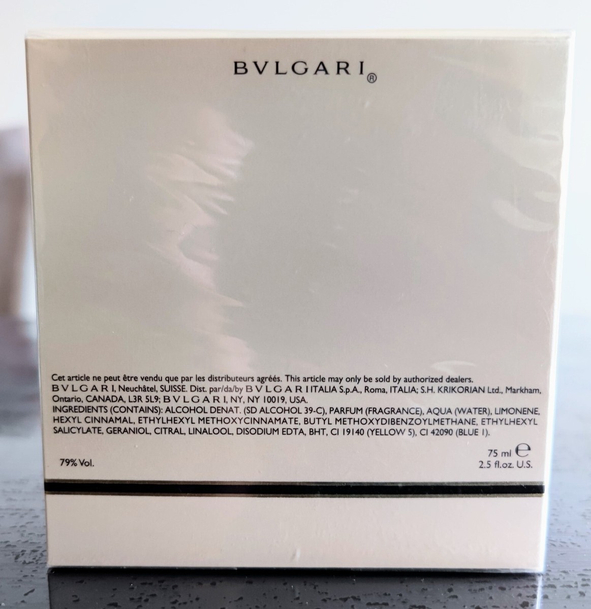 BVLGARI Mon JASMIN NOIR75ml 約95％程 Bvlgari Mon Jasmin Noir Eau de Parfum For Women 75ml 2.5 fl oz NIB