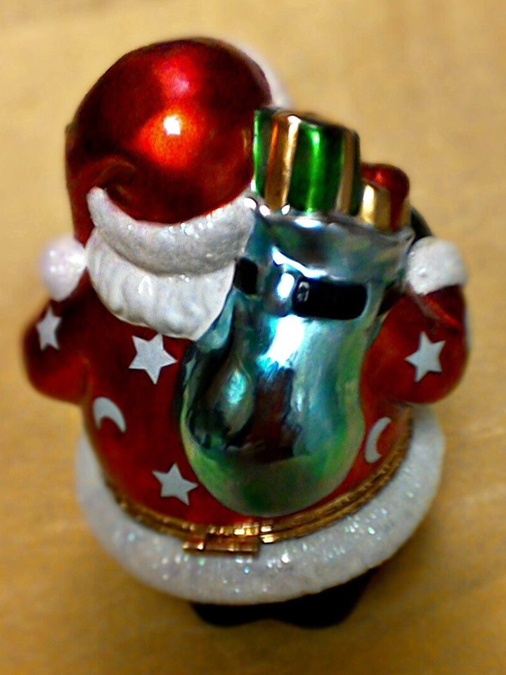 Christopher Radko Galerie SANTA CLAUS HINGED TRINKET BOX 2004 Nordstrom