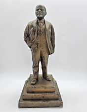 Vintage Soviet Figurine Statuette Lenin Hand in Pocket Metal USSR 24,5 cm