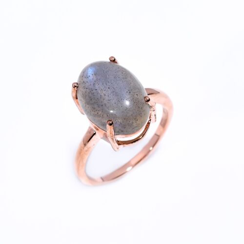 10x14mm Flashy Labradorite Gemstone Sterling 925 Silver Wedding Jewelry gift - Picture 15 of 15
