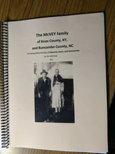 The McVEY family of KNOX County & BUNCOMBE Co, NC Book EDWARDS, HAMMONDS, DAVIS