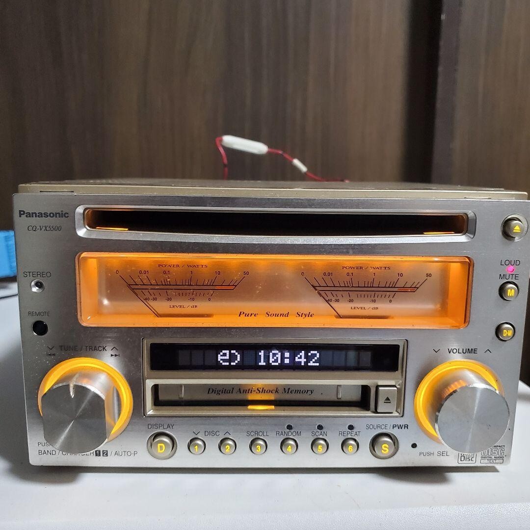 Panasonic カーオーディオ CQ-VX5500KD CQ-VX5500KD Panasonic(パナソニック)のプレーヤー・本体の