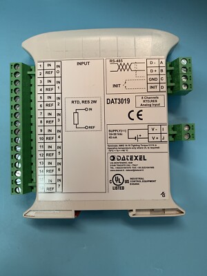 DATEXEL DAT 3019 ANALOG INPUT MODULE 8 CHANNEL 2 WIRE RTD