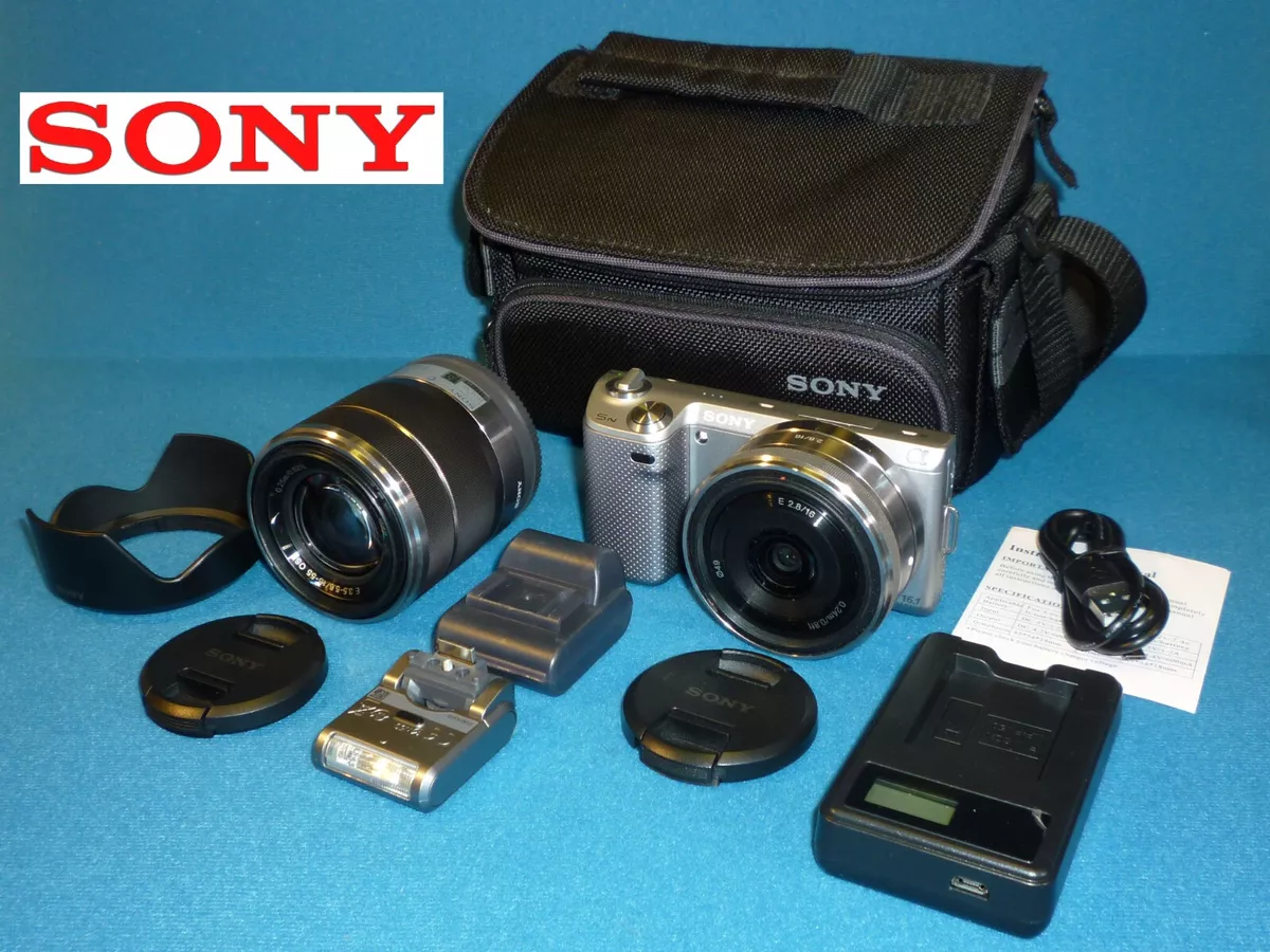 Sony NEX-5N Camera with all Accessories SEL16F28 Lens & SEL1855