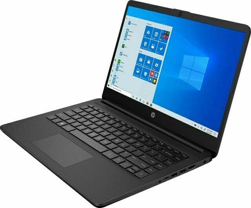 HP 14-dq0001dx 14" (64GB eMMC, Intel Celeron N4020, 1.1GHz, 4GB RAM) Laptop - Jet Black (234K1UA#ABA)