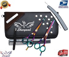 Professional Hairdressing Barber Salon Hair Titanium Coated Scissors shears 5.5