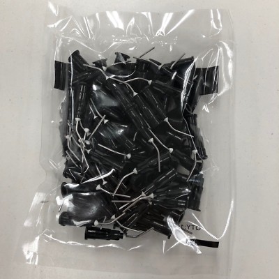 1000 Black Flow Sealant Pre-Bent Applicator Needle Tips, 20 Gauge (10 Bags)