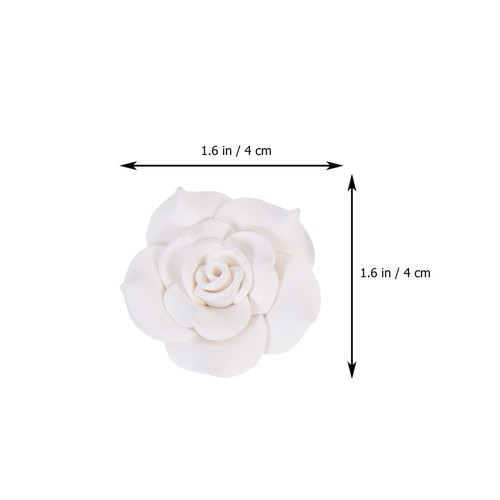 4 Pack Weiche Keramikblüten Verzierungen Zubehör Für Handyhüllen - Photo 12/12