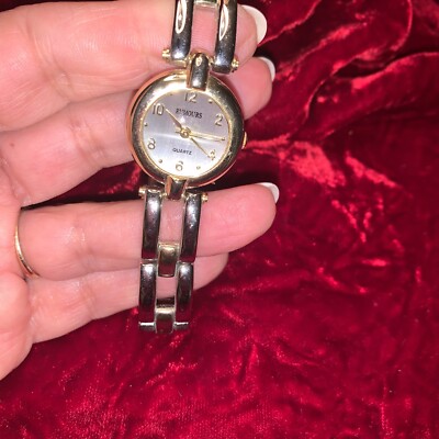 Vintage Rumours Quartz Ladies Gold And Silver Tone Watch | eBay display picture 1