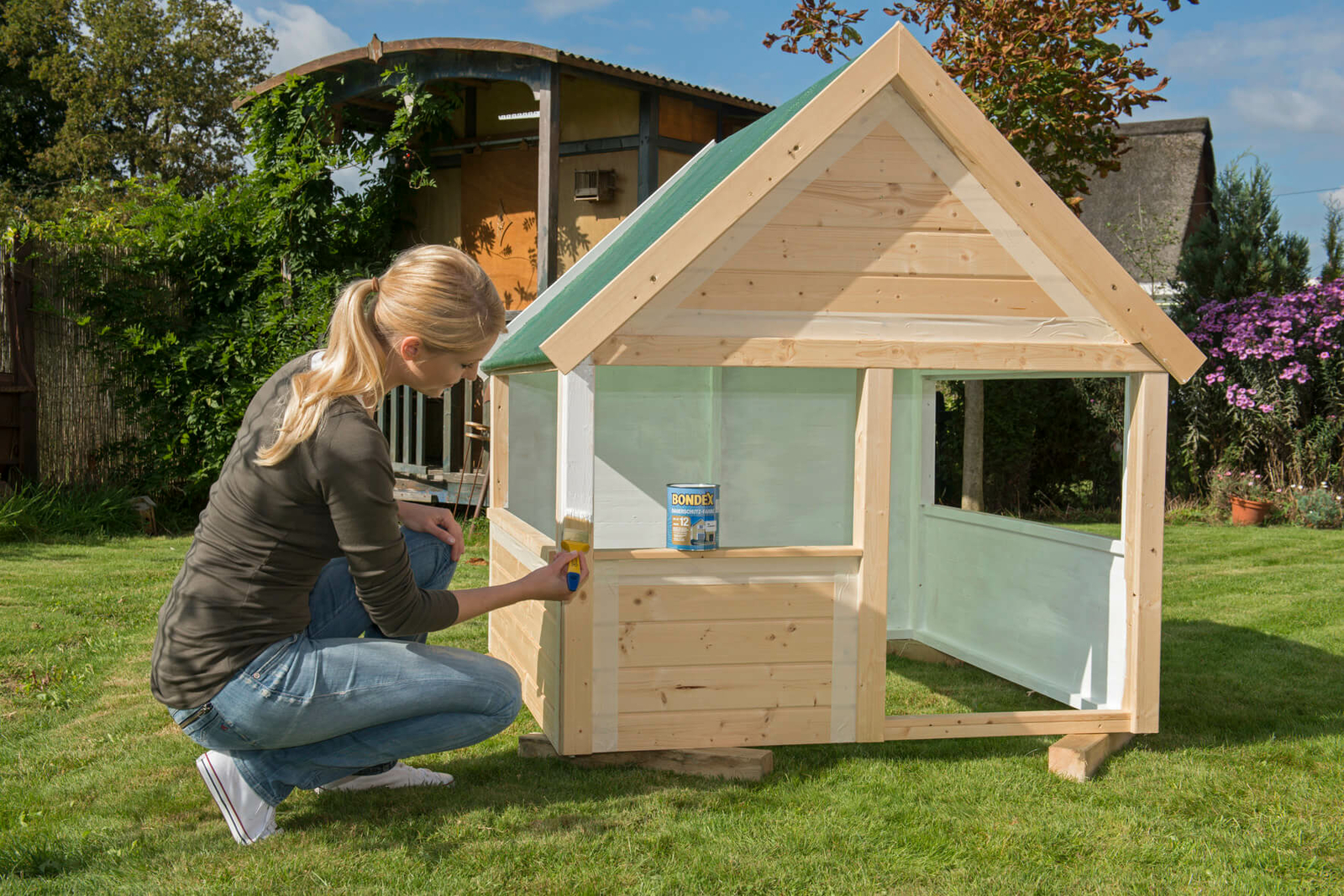 Bondex Dauerschutzfarbe Taupe Hell 0 75l Wetterschutzfarbe Holzfarbe Gunstig Kaufen Ebay