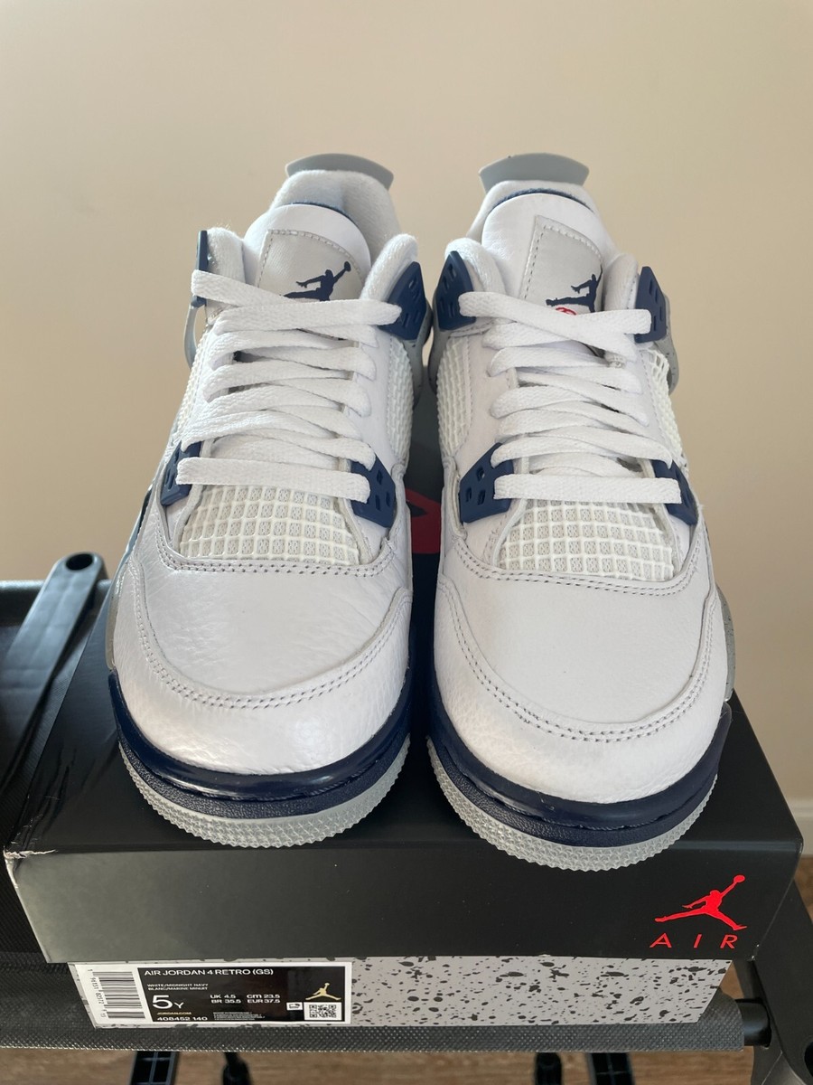 Jordan 4 Midnight Navy Retro GS 5y / 6.5 Women 408452-140 Jordan 4 Midnight Navy Retro GS 5y / 6.5 Women 408452-140