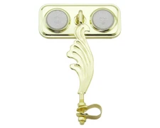 ALTALINE Bicycle Rectangle Wing Mirror Gold Right Clear