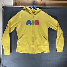 Classic Nike AIR Youth Girls Sz XL Full-zip hoodie Sweatshirt Jacket Yellow