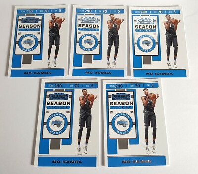 5 Lot 2019-20 Panini Contenders MO BAMBA #82 Orlando Magic 