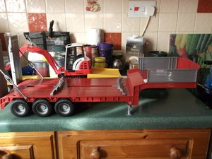 bruder low loader trailer