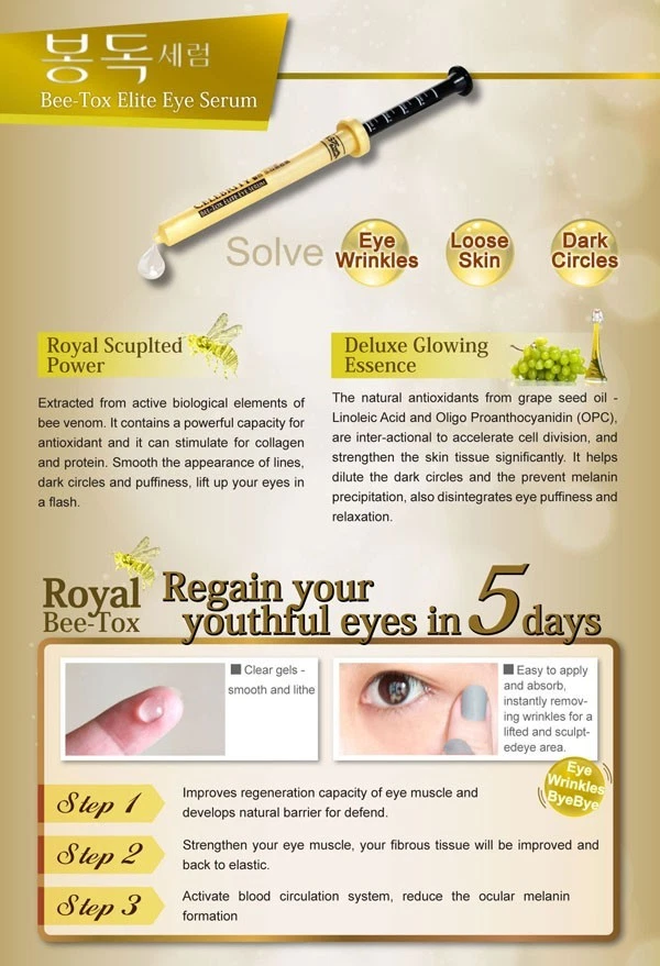 9pcs x Korea Mask House CELEBRITY Bee-Tox Elite Eye Serum #tw - Image 4 of 4