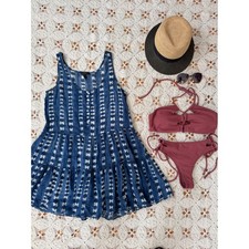 J. Crew Bohemian Blue Dress/Cover Up Sz S